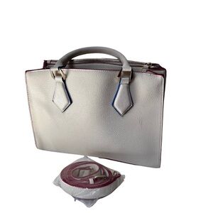 Vintage Charming Charlie whipped cream white handbag with shoulder strap